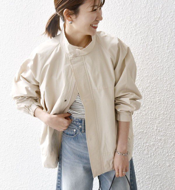 SHIPS any「【SHIPS any別注】HINSON: ショート モンスター ブルゾン 24SS ◇」|ブルゾン・スタジャン|オフホワイト