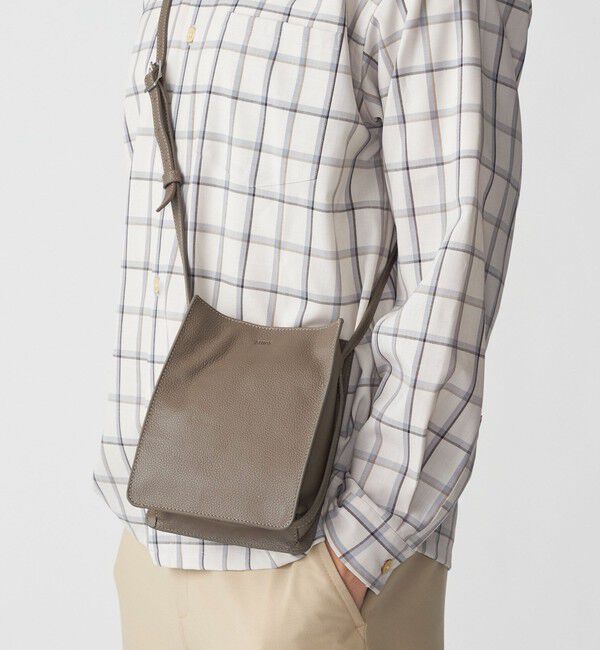 SHIPS「SHIPS: レザー スクエア ショルダーバッグ」|ショルダー・メッセンジャー|