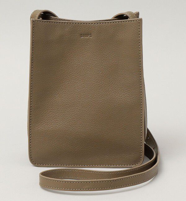 SHIPS「SHIPS: レザー スクエア ショルダーバッグ」|ショルダー・メッセンジャー|