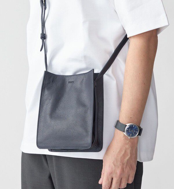 SHIPS「SHIPS: レザー スクエア ショルダーバッグ」|ショルダー・メッセンジャー|