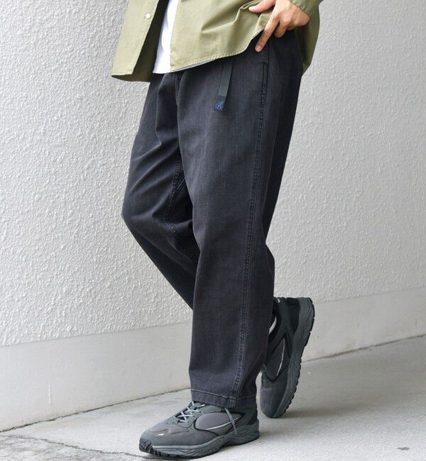 SHIPS any「【SHIPS any別注】Gramicci: オーガニックコットン ルーズテーパード ストレッチ デニム パンツ◆」|デニム|