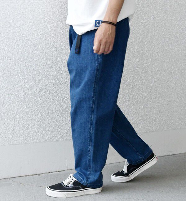 SHIPS any「【SHIPS any別注】Gramicci: オーガニックコットン ルーズテーパード ストレッチ デニム パンツ◆」|デニム|
