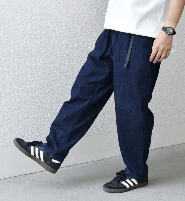 SHIPS any「【SHIPS any別注】Gramicci: オーガニックコットン ルーズテーパード ストレッチ デニム パンツ◆」|デニム|