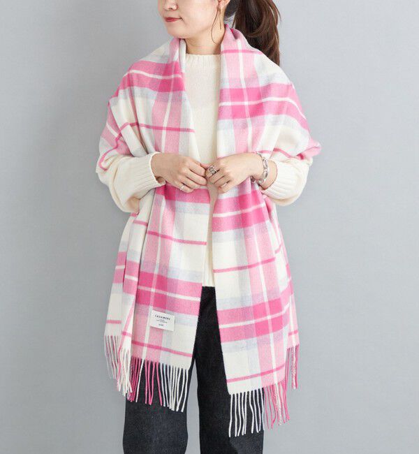 SHIPS for women「チェック カシミヤ ストール」|ストール|