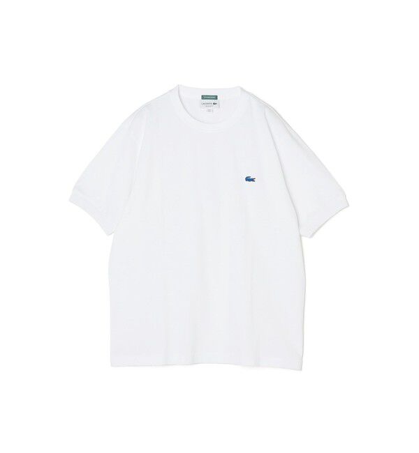 SHIPS any「【SHIPS any別注】LACOSTE: ワンポイント ロゴ ピケ クルーネック Tシャツ 24SS◇」|Tシャツ・カットソー|