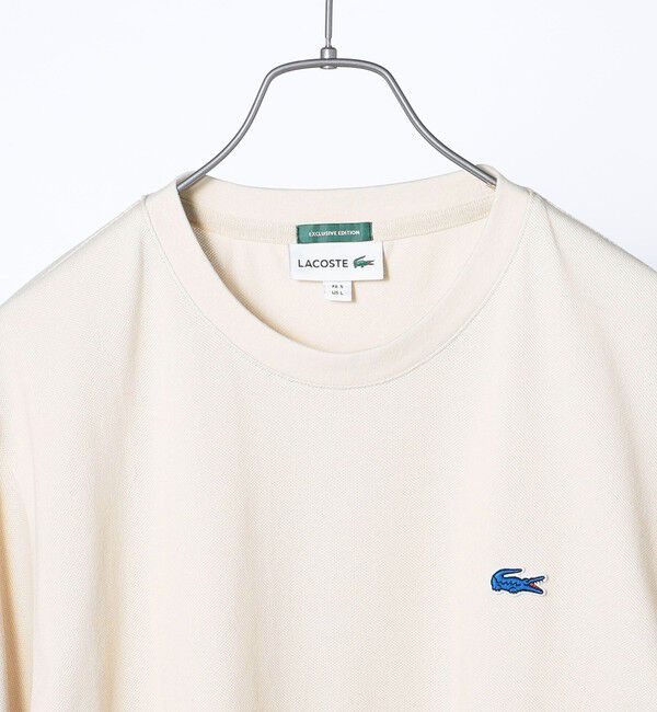 SHIPS any「【SHIPS any別注】LACOSTE: ワンポイント ロゴ ピケ クルーネック Tシャツ 24SS◇」|Tシャツ・カットソー|