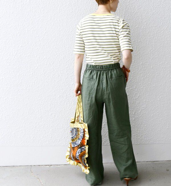 SHIPS any「SHIPS any:〈洗濯機可能〉テレコ リブ ハーフスリーブ TEE」|Tシャツ・カットソー|