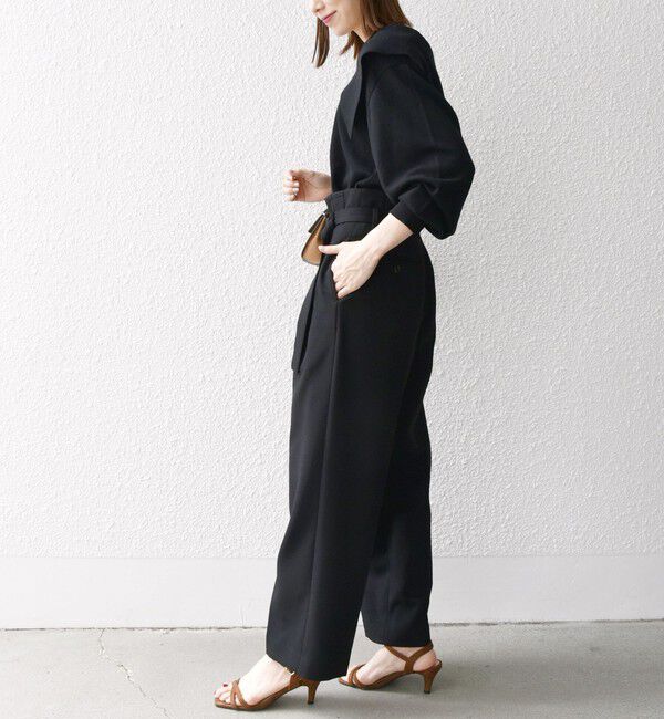 SHIPS any「SHIPS any:〈洗濯機可能〉ハイウエスト センタープレス ロング パンツ」|その他|