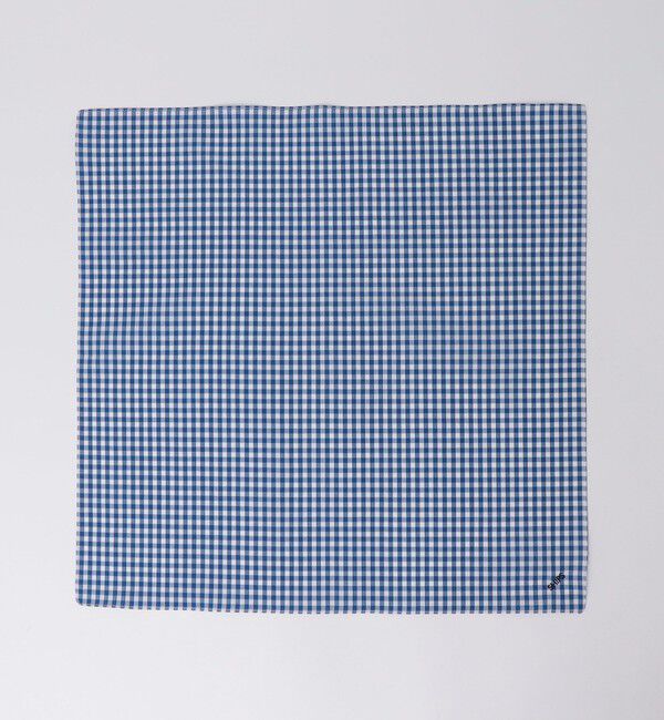 SHIPS「SHIPS: 【柄】オーガニック コットン ハンカチーフ」|ハンカチ|ブルー