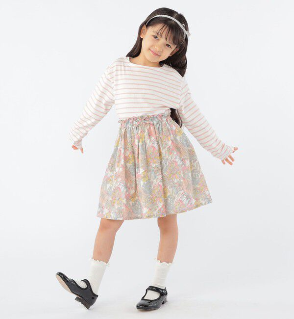 SHIPS KIDS「SHIPS KIDS:100～130cm / ボーダー 長袖 TEE」|Tシャツ・カットソー|