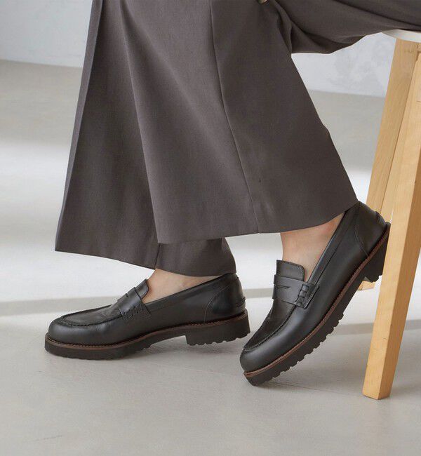 SHIPS for women「PASCUCCI:ワイド ローファー◇」|ローファー|ブラック