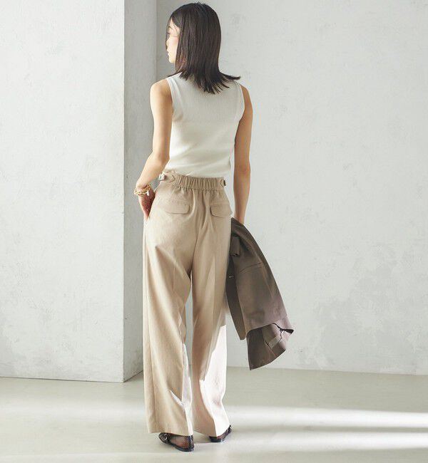 SHIPS for women「〈手洗い可能〉ラメ ノースリーブ ニット」|ニット・セーター|