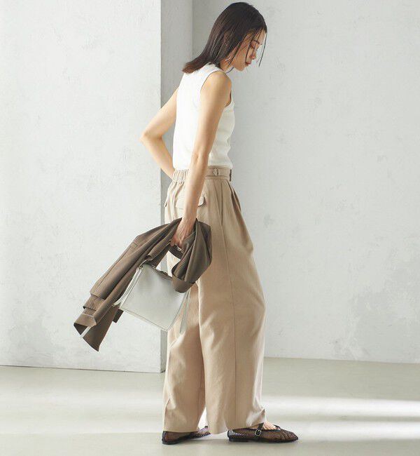 SHIPS for women「〈手洗い可能〉ラメ ノースリーブ ニット」|ニット・セーター|