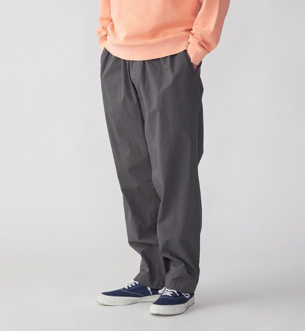 SHIPS「SHIPS: ガーメントダイ コットン リラックス イージーパンツ」|その他|チャコールグレー