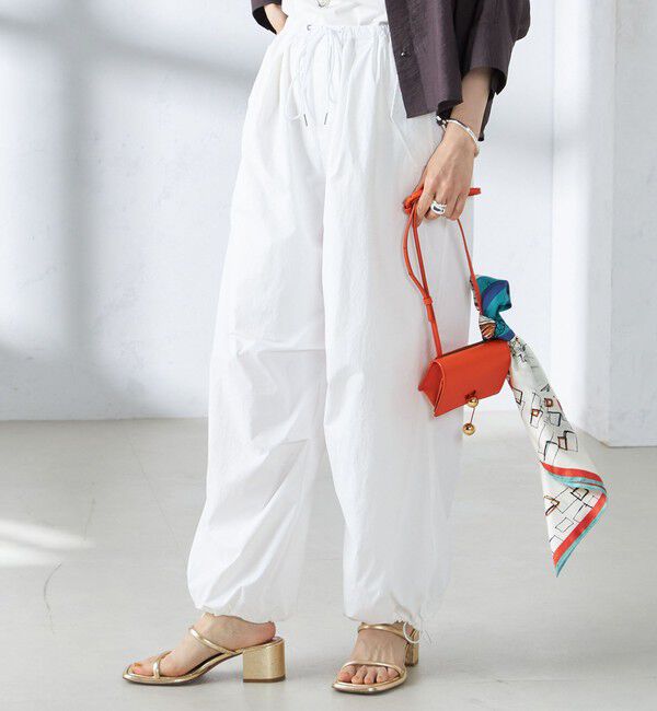 SHIPS for women「〈手洗い可能〉裾ドロスト ナイロン カーゴ パンツ ◇」|その他|