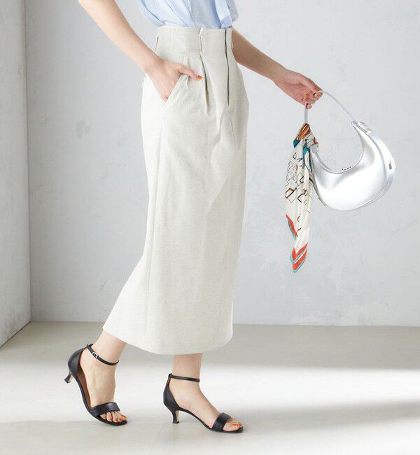 SHIPS for women「〈手洗い可能 / UVカット〉ドライ オックス タック タイト スカート ◇」|スカート|