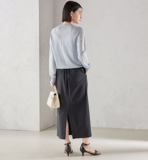 SHIPS for women「〈手洗い可能 / UVカット〉ドライ オックス タック タイト スカート ◇」|スカート|