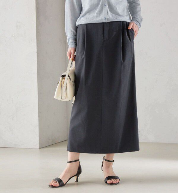 SHIPS for women「〈手洗い可能 / UVカット〉ドライ オックス タック タイト スカート ◇」|スカート|