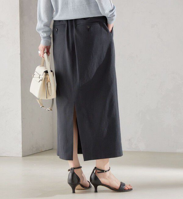 SHIPS for women「〈手洗い可能 / UVカット〉ドライ オックス タック タイト スカート ◇」|スカート|