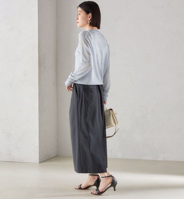 SHIPS for women「〈手洗い可能 / UVカット〉ドライ オックス タック タイト スカート ◇」|スカート|