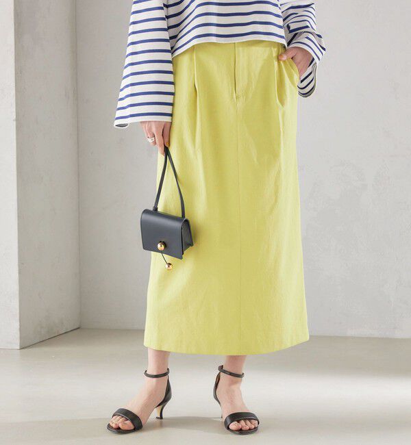 SHIPS for women「〈手洗い可能 / UVカット〉ドライ オックス タック タイト スカート ◇」|スカート|