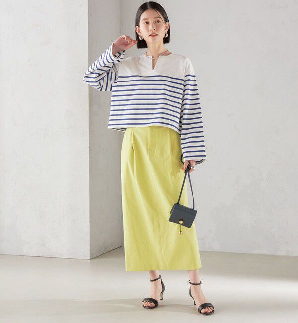 SHIPS for women「〈手洗い可能 / UVカット〉ドライ オックス タック タイト スカート ◇」|スカート|