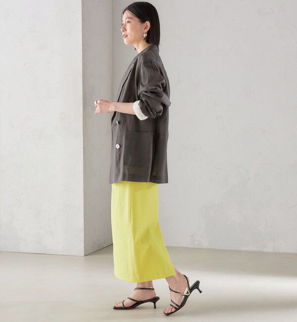 SHIPS for women「〈手洗い可能 / UVカット〉ドライ オックス タック タイト スカート ◇」|スカート|