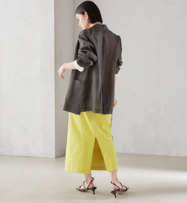 SHIPS for women「〈手洗い可能 / UVカット〉ドライ オックス タック タイト スカート ◇」|スカート|