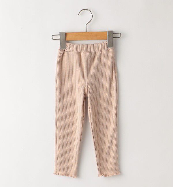 SHIPS KIDS「SHIPS KIDS:85～95cm /〈接触冷感/UVカット〉リブ レギンス」|レギンス・スパッツ|ピンク