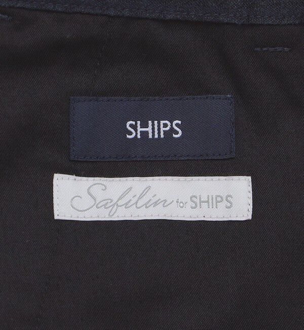 SHIPS「SHIPS:〈手洗い可能/セットアップ対応〉サフィラン リネン ソロ サッカー パンツ」|スラックス|