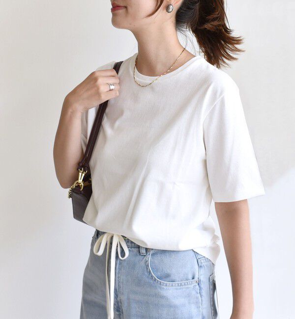 SHIPS for women「〈手洗い可能〉ベーシック TEE」|Tシャツ・カットソー|