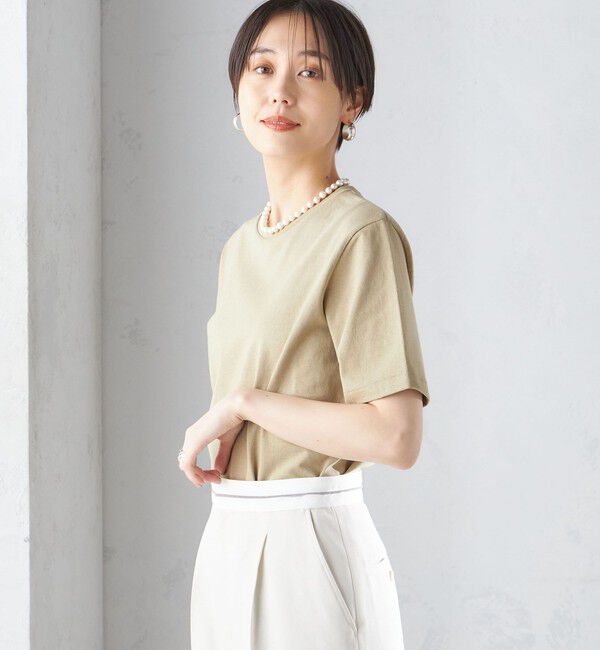 SHIPS for women「〈手洗い可能〉ベーシック TEE」|Tシャツ・カットソー|