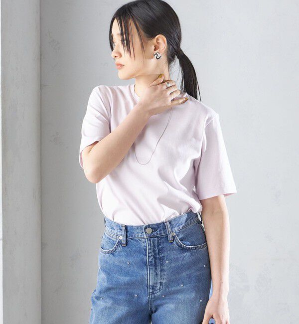 SHIPS for women「〈手洗い可能〉ベーシック TEE」|Tシャツ・カットソー|