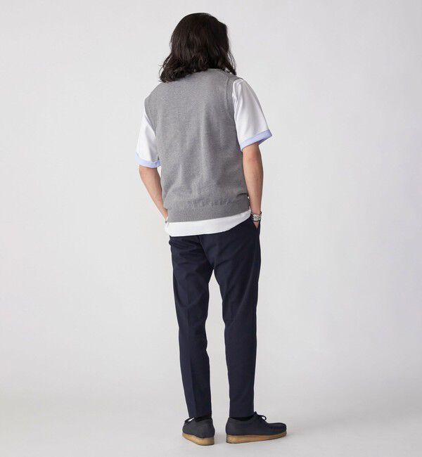 SHIPS「SHIPS: 〈手洗い可能〉12ゲージ コットン Vネック ニット ベスト」|ベスト・ジレ|