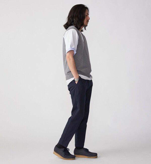 SHIPS「SHIPS: 〈手洗い可能〉12ゲージ コットン Vネック ニット ベスト」|ベスト・ジレ|