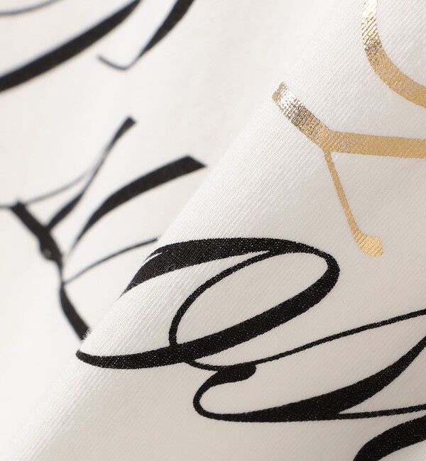 SHIPS for women「【WEB限定】〈手洗い可能〉バリエーション ロゴ 刺繍 プリントTEE」|Tシャツ・カットソー|