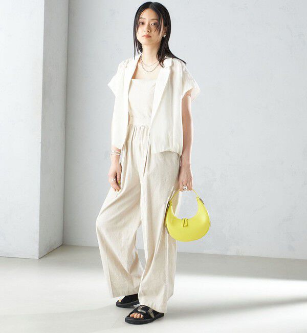 SHIPS for women「〈手洗い可能〉リネン ラペル デザイン 羽織 シャツ ◇」|シャツ・ブラウス|