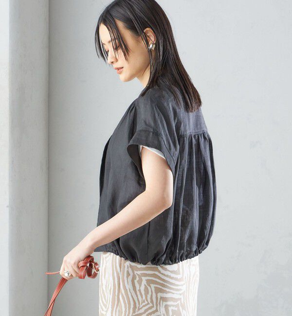 SHIPS for women「〈手洗い可能〉リネン ラペル デザイン 羽織 シャツ ◇」|シャツ・ブラウス|