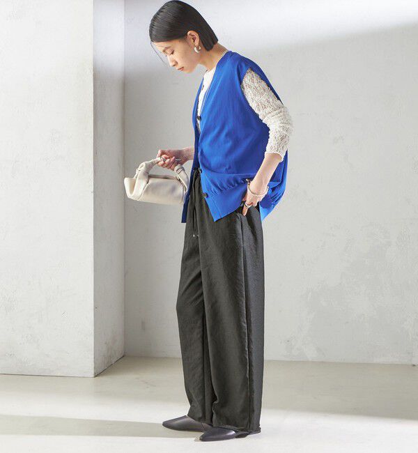 SHIPS for women「《一部追加予約》〈手洗い可能〉ツイル ドロスト パンツ」|その他|