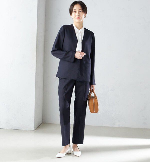 SHIPS for women「〈接触冷感/手洗い可能〉トリアセテート混 テーパード パンツ（セットアップ対応）◇」|その他|