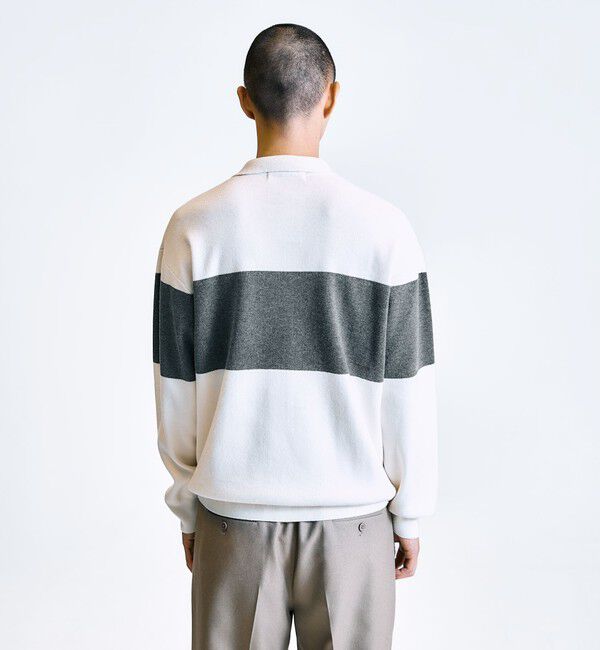 SHIPS「City Ambient Products:〈手洗い可能〉リラックス 1ボタン ニットポロシャツ」|ニット・セーター|