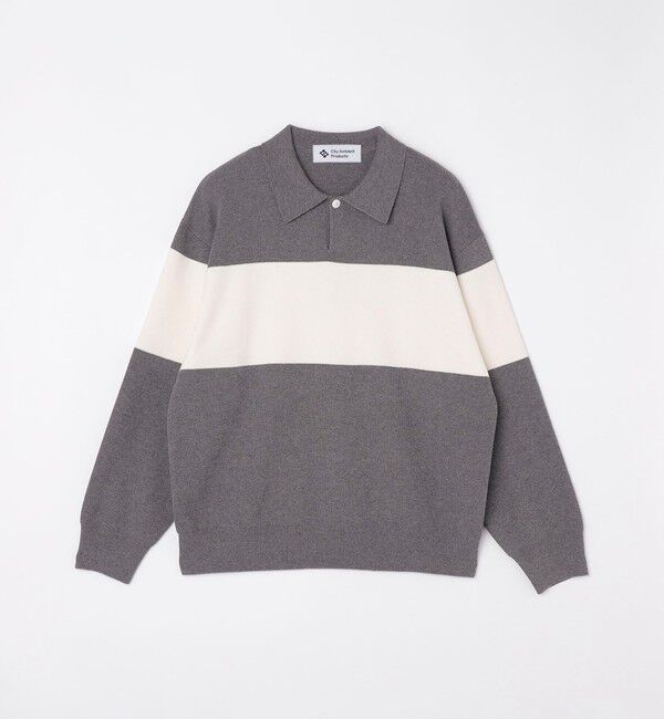 SHIPS「City Ambient Products:〈手洗い可能〉リラックス 1ボタン ニットポロシャツ」|ニット・セーター|