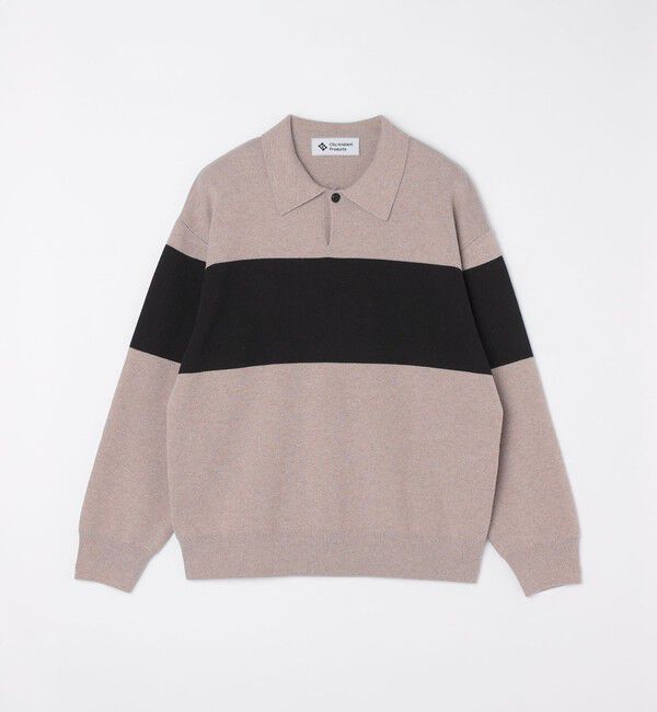 SHIPS「City Ambient Products:〈手洗い可能〉リラックス 1ボタン ニットポロシャツ」|ニット・セーター|