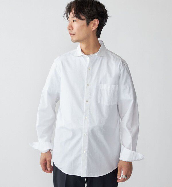 SHIPS「SHIPS: セミワイド スムース テックス ブロードシャツ」|シャツ・ブラウス|