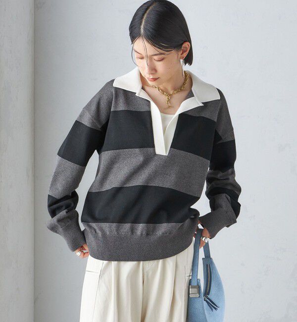 SHIPS for women「【SHIPS別注】WRAPINKNOT:ラガー ニット」|ニット・セーター|