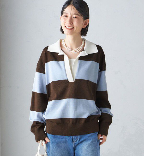 SHIPS for women「【SHIPS別注】WRAPINKNOT:ラガー ニット」|ニット・セーター|