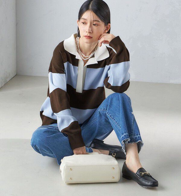 SHIPS for women「【SHIPS別注】WRAPINKNOT:ラガー ニット」|ニット・セーター|