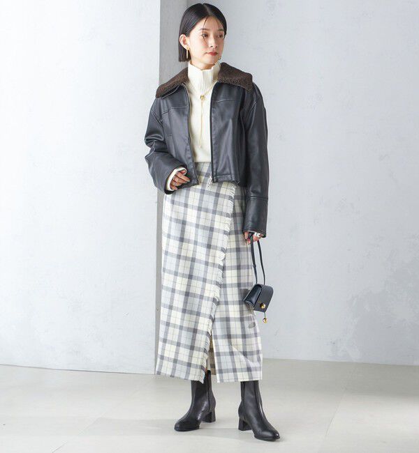 SHIPS for women「ボア カラー ブルゾン」|ブルゾン・スタジャン|