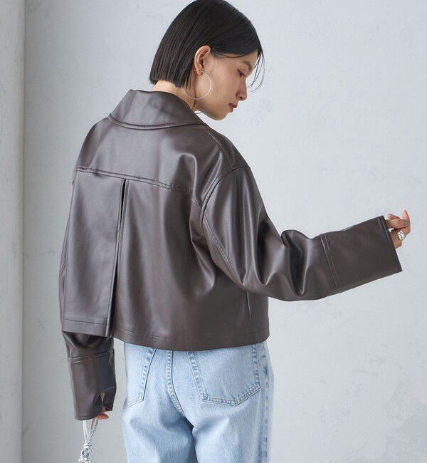 SHIPS for women「ボア カラー ブルゾン」|ブルゾン・スタジャン|