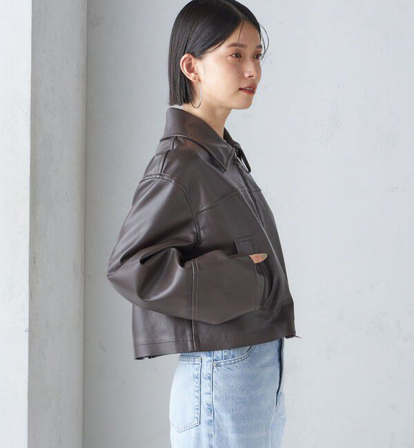 SHIPS for women「ボア カラー ブルゾン」|ブルゾン・スタジャン|